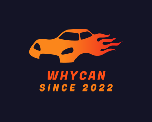 Flame - Blazing Sports Car logo design