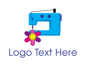 Hobby - Cute Fashion Sewing Machine logo design