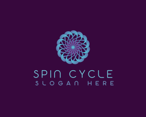 Spin - Atom Science Tech logo design