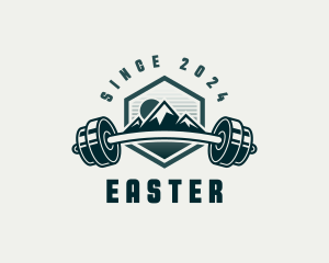Barbel Mountain Fitness logo design