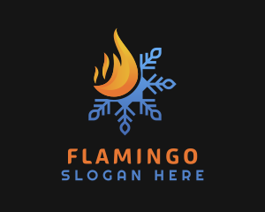 Fire Snowflake Energy Logo
