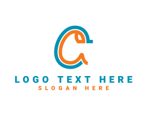 Letter Hi - Creative Business Letter CA logo design