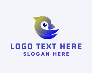 Gradient - Avian Bird Finch logo design