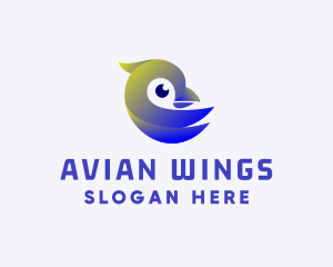 Avian Bird Finch logo design