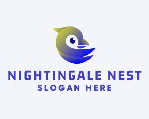 Nightingale - Avian Bird Finch logo design