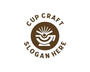 Cup - Radiant Cafe Cup logo design