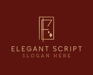 Luxury Elegant Letter E logo design