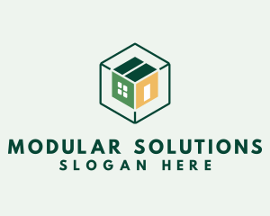 Modular - Hexagonal Box House logo design