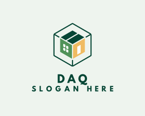 Cube - Hexagonal Box House logo design