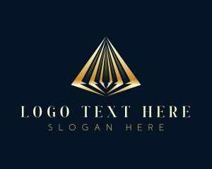 Stocks - Luxury Abstract Pyramid logo design