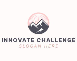 Challenge - Natural Mountain Peak logo design