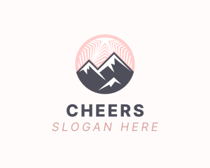 Challenge - Natural Mountain Peak logo design