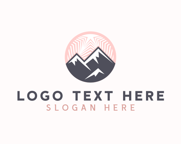 Rental - Natural Mountain Peak logo design