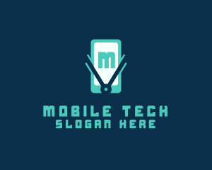 Mobile Phone Award logo design