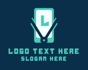 Mobile Phone - Mobile Phone Lettermark logo design