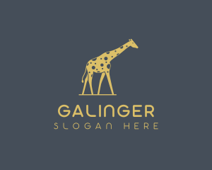 Giraffe Safari Wildlife Logo