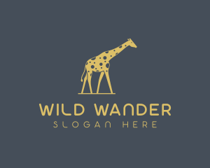 Giraffe Safari Wildlife logo design