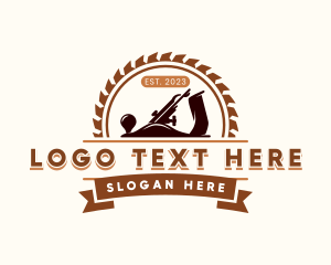 Log - Woodwork Hand Planer logo design