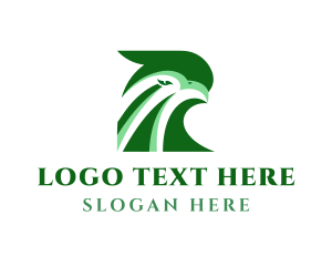 Initial - Generic Green Bird Letter logo design