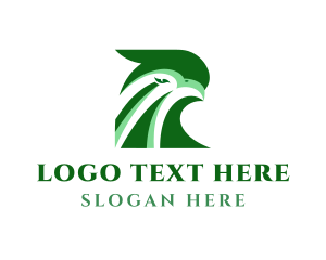 Eagle - Generic Green Bird Letter logo design