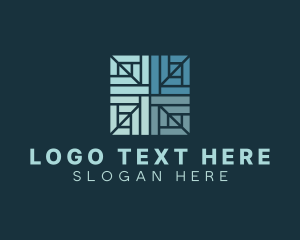 Paver - Floor Tile Tiling logo design