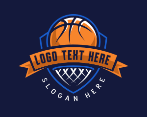 Athletics - Ball Net Basketball logo design