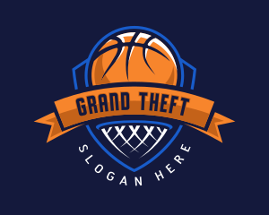 Ball Net Basketball Logo