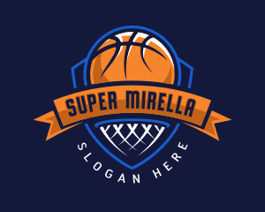 Ball Net Basketball Logo