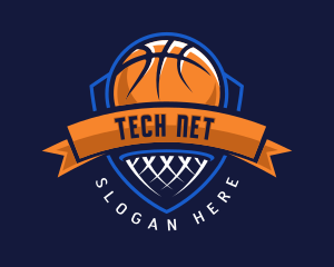 Net - Ball Net Basketball logo design