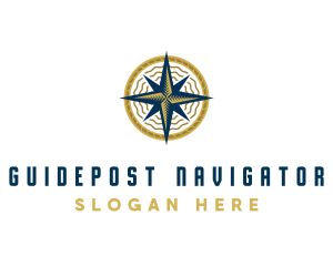 Location Navigator Compass logo design