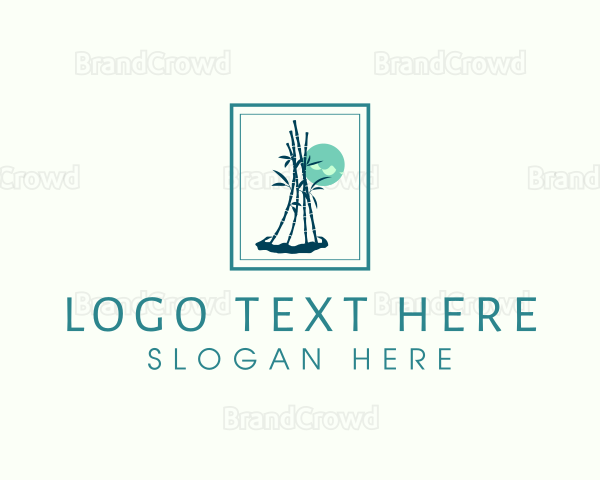 Bamboo Plant Frame Logo