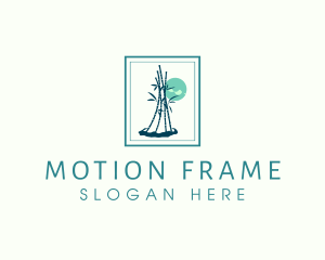 Bamboo Plant Frame logo design