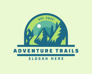 Mountain Outdoor Adventure logo design