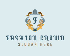 Ornate Royal Shield logo design