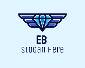 Blue Winged Diamond Logo