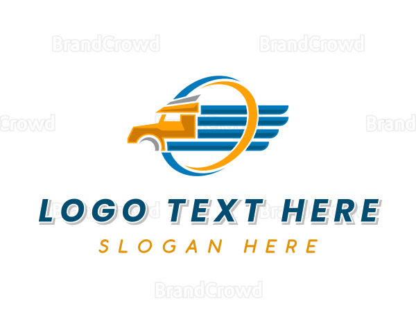 Truck Logistics Delivery Logo