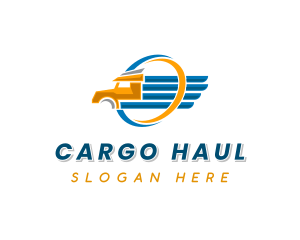 Truck Logistics Delivery logo design