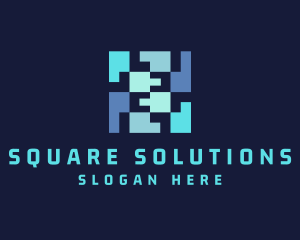 Square - Online Square Code logo design