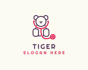 Physician - Teddy Bear Stethoscope logo design