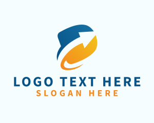 Export - Marketing Letter D logo design