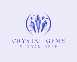 Fancy Crystal Gem logo design