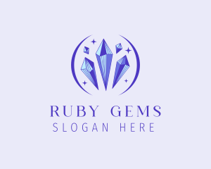 Ruby - Fancy Crystal Gem logo design