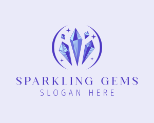 Fancy Crystal Gem logo design