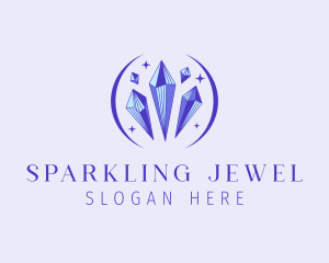 Fancy Crystal Gem logo design