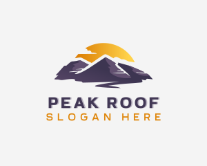 Peak Mountain Adventure logo design