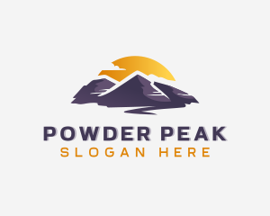 Peak Mountain Adventure logo design