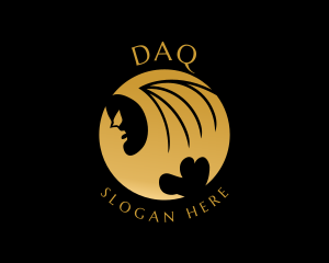 Gold Bat Animal Logo