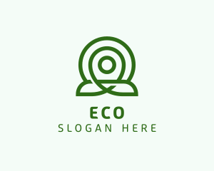Farm - Eco Location Pin logo design