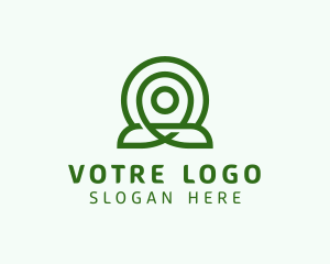 Industry - Eco Location Pin logo design
