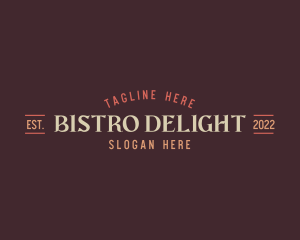 Premium Bistro Restaurant logo design